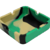 3.2" Square Silicone Ashtray Assorted Color