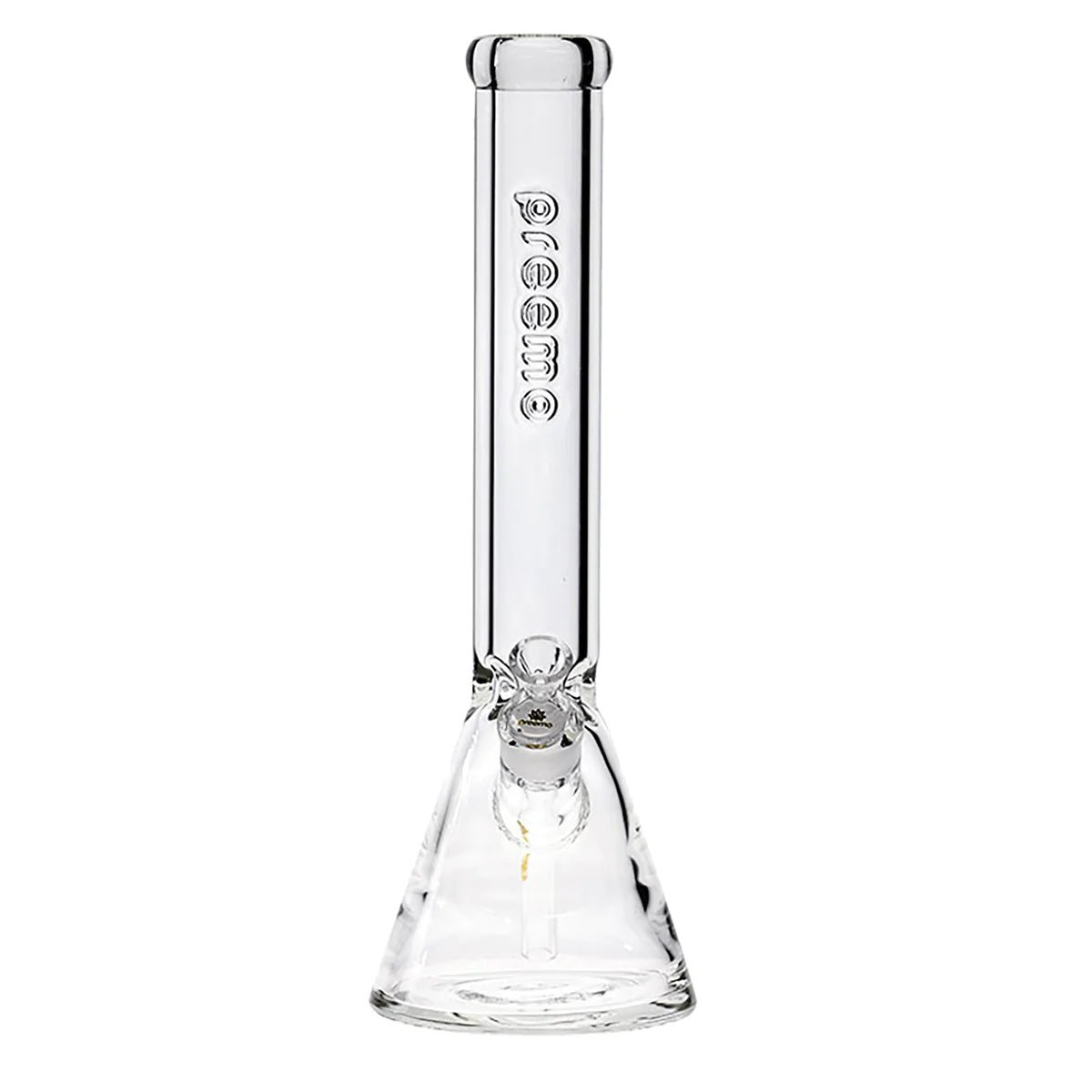 16" 9mm Preemo Clear Embossed Logo Beaker Bong - Image 2