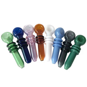4.5" Glass Pipe w/ Triple Grip - Random Color