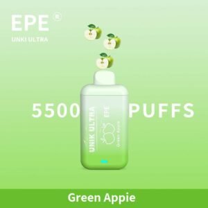 Vape Descartável 5500 Puffs – Green Apple – Unik Ultra