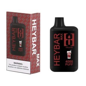 Vape Descartável – Heybar Max 4000 puffs – Cola Ice