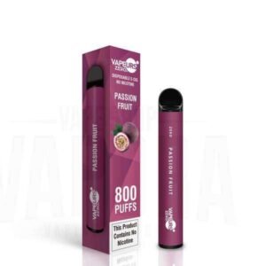 Vape Descartável Passion Fruit – Vapeurs  800 puffs – Sem Nicotina