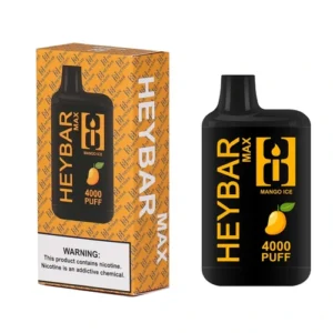 Vape Descartável – Heybar Max 4000 puffs – Mango Ice