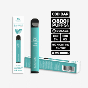 Vape Descartável CBD 800mg – Menta Fresca – Tengrams