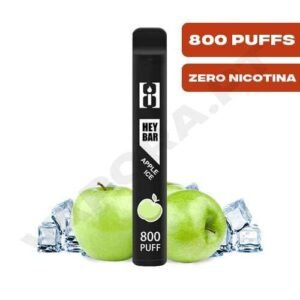 Vape Descartável – Heybar 800 puffs – Apple Ice