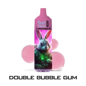 Double Bubble Gum – RandM TORNADO & White Rabbit – 9000 puffs