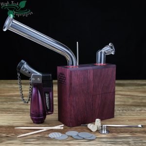 Alternative view of Runt Flame Powered Extraction Device (Purple Heart)