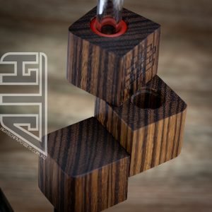 Alternative view of The New Flip Brick Zebrawood Flame Powered Extraction Device by Sticky Brick Labs