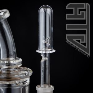 Alternative view of The 14mm Quartz Cap by The Rogue Wax Works (Flame Powered Extraction Device)