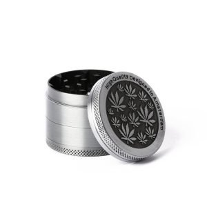 Alternative view of SILVER MULTI LEAF 50MM 4PC HERB GRINDER