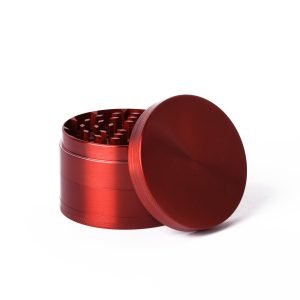 Alternative view of RED METAL 60MM 4PC HERB GRINDER